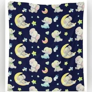 Blue dark Blanket Gift - 40x50 Inches Cute Blankets for Girls & Boys